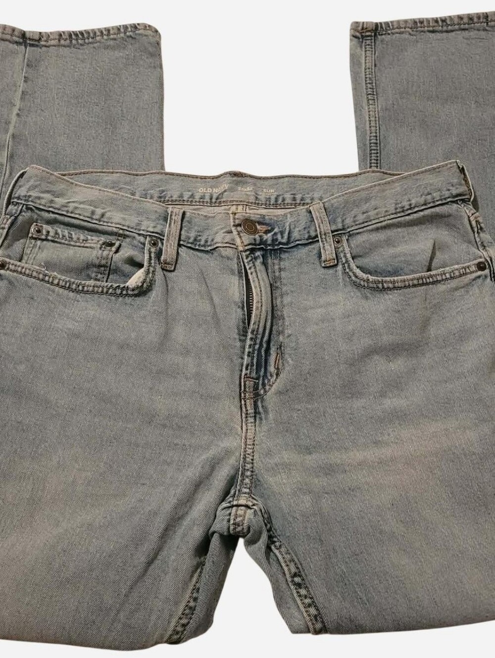 Old Navy Men's Light Gray Straight Jeans